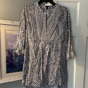 J. Crew small super light dress with pearl buttons.